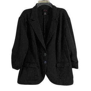 Torrid Studio Knit Jersey Button Down Blazer Jacket 4X
